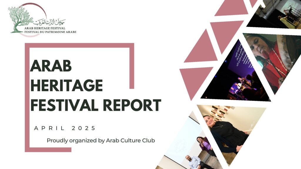 Cover of the Arab Heritage Festival 2025 report