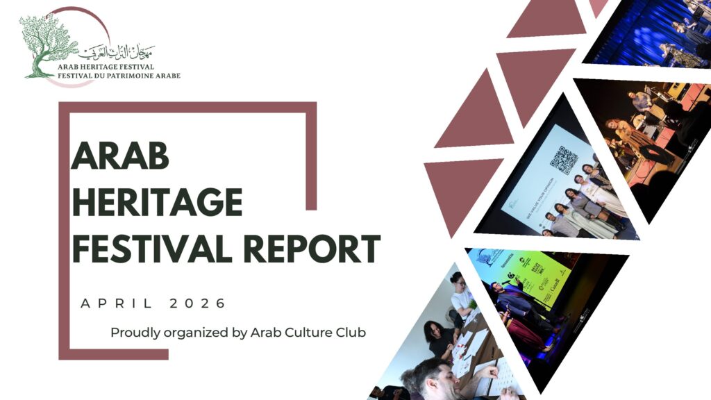 Cover of the Arab Heritage Festival 2026 report